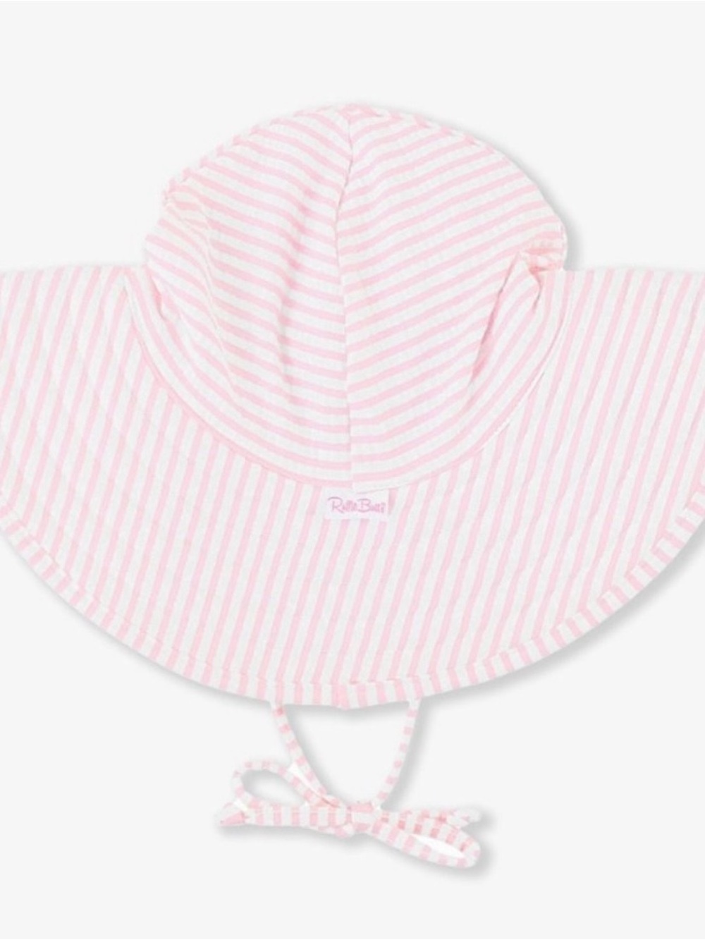 Ruffle Butts Pink Seersucker Sun Hat